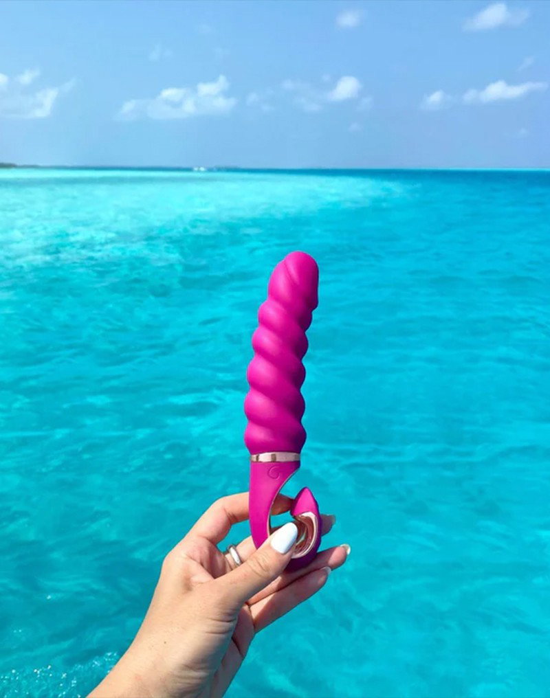 Gvibe GJack Mini – Geribbelde Vibrator in Fuchsia