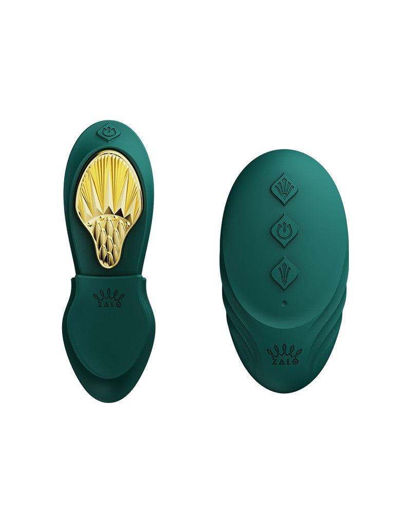 ZALO Aya – Draagbare Vibrator met Afstandsbediening | Groen