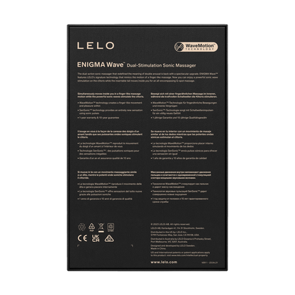 LELO Enigma Wave Vibrator - Zwart