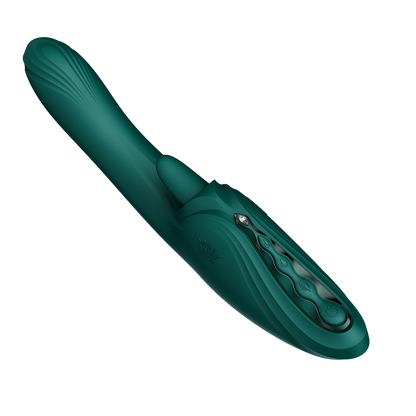 ZALO Ares G-Spot Rabbit Vibrator met App-bediening – Turquoise