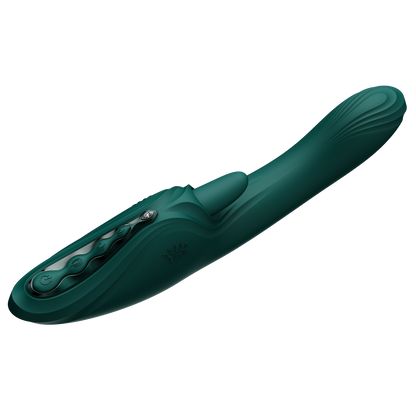 ZALO Ares G-Spot Rabbit Vibrator met App-bediening – Turquoise