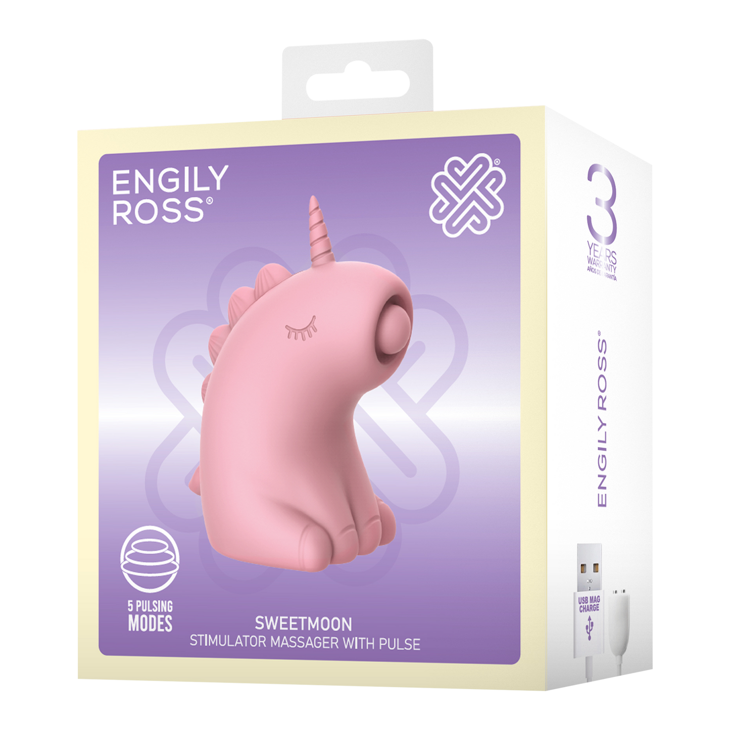 Sweetmoon Unicorn Massager met Pulse – Zachtroze