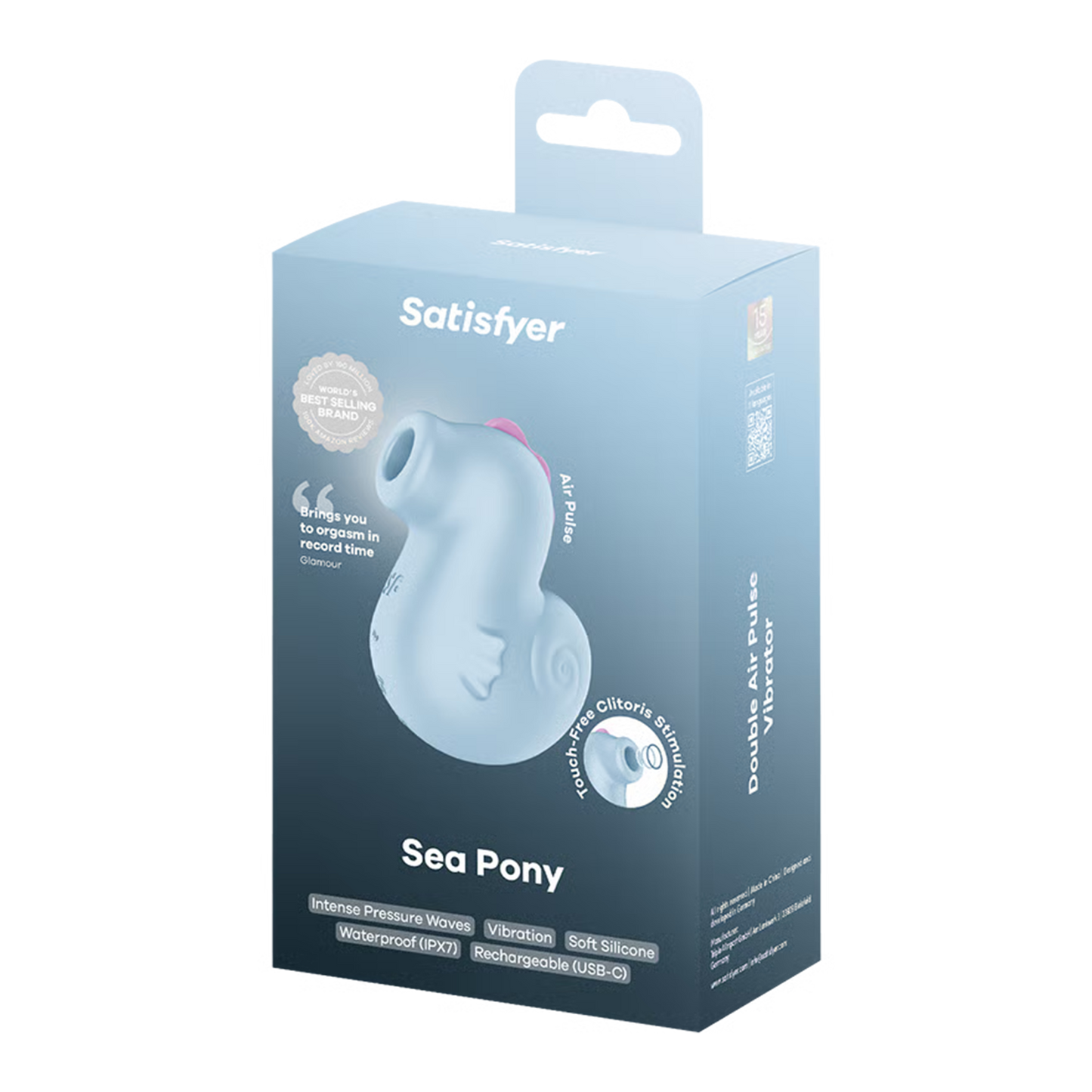 Satisfyer Sea Pony Luchtpulsvibrator – Blauw