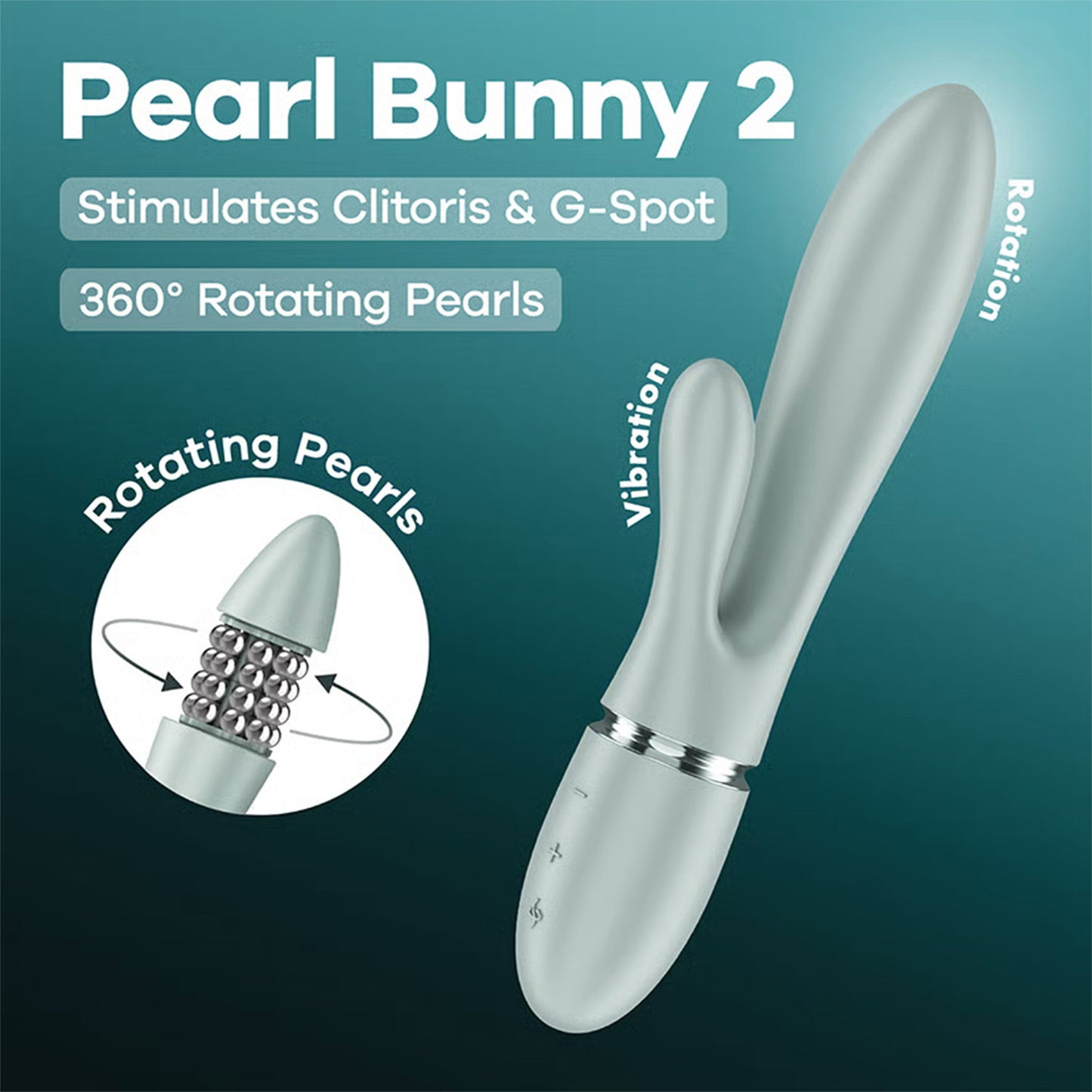 Satisfyer Pearl Bunny 2 – Roterende Rabbit Vibrator