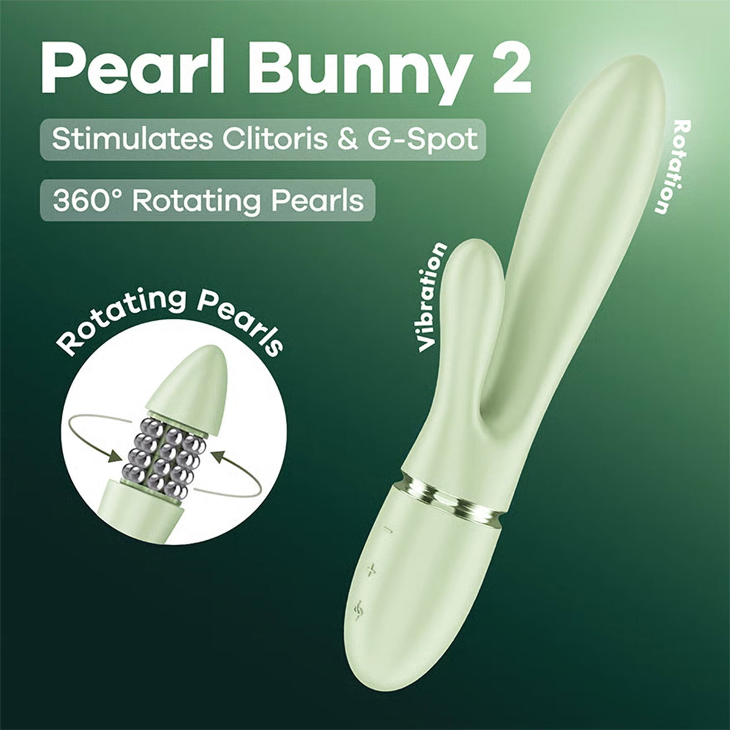 Satisfyer Pearl Bunny 2 – Roterende Rabbit Vibrator