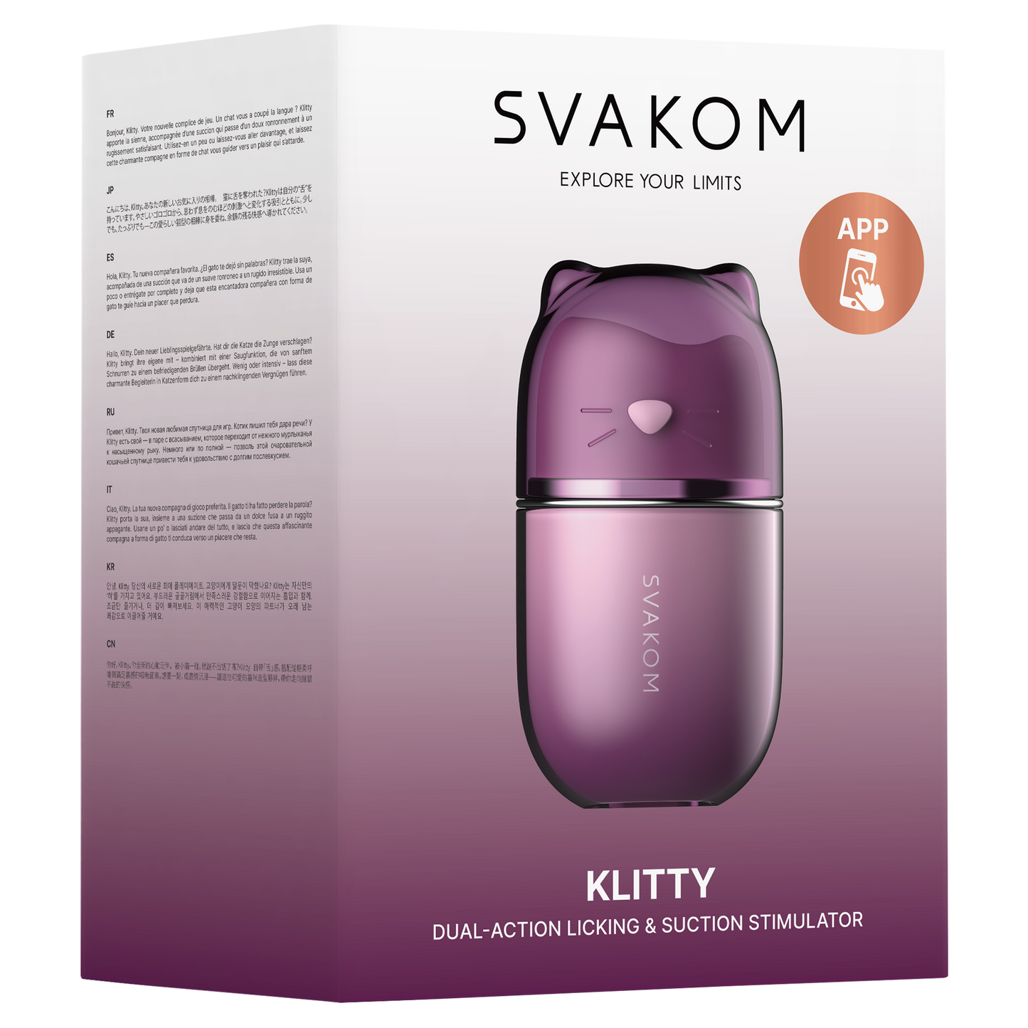 SVAKOM Klitty – Dubbele Likken & Zuig Stimulator – Dusty Lavender