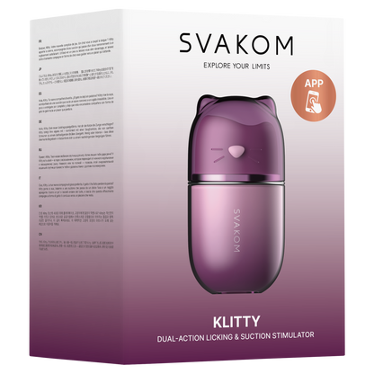 SVAKOM Klitty – Dubbele Likken & Zuig Stimulator – Dusty Lavender