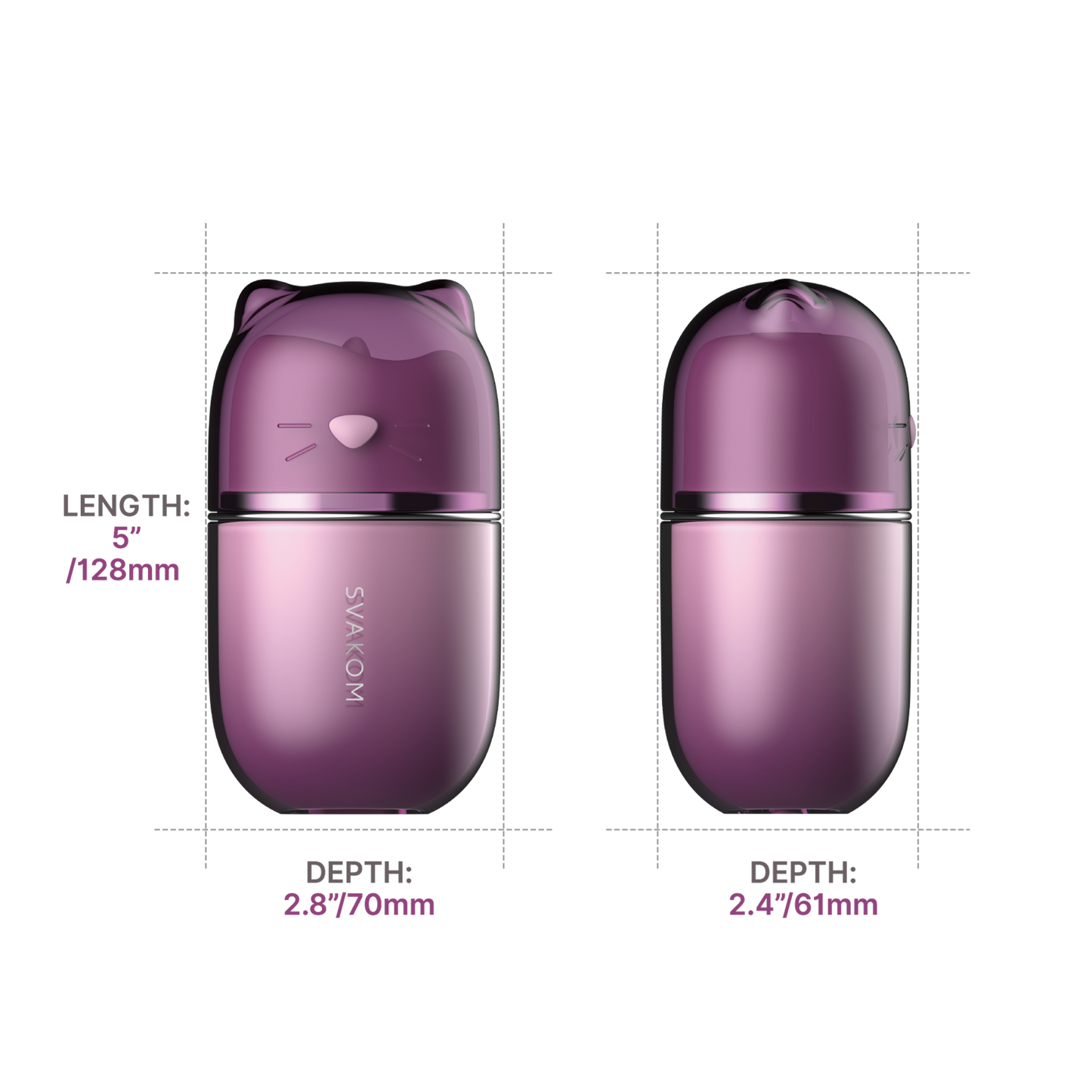 SVAKOM Klitty – Dubbele Likken & Zuig Stimulator – Dusty Lavender