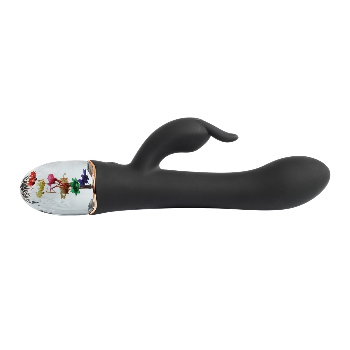 LOVISS Flora Garden Rabbit Vibrator – Zwart