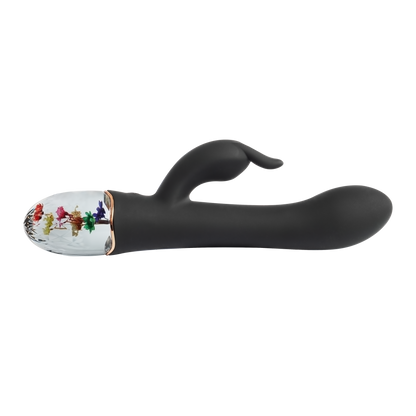 LOVISS Flora Garden Rabbit Vibrator – Zwart