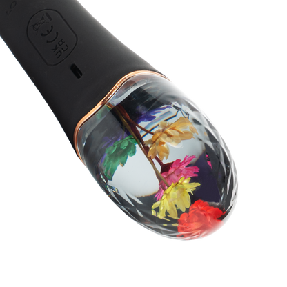 LOVISS Flora Garden Rabbit Vibrator – Zwart