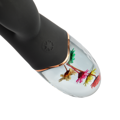 LOVISS Flora Garden Rabbit Vibrator – Zwart