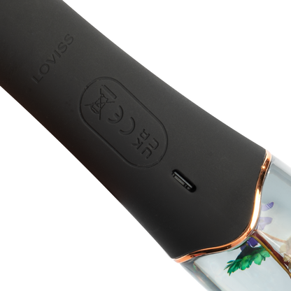 LOVISS Flora Garden Rabbit Vibrator – Zwart