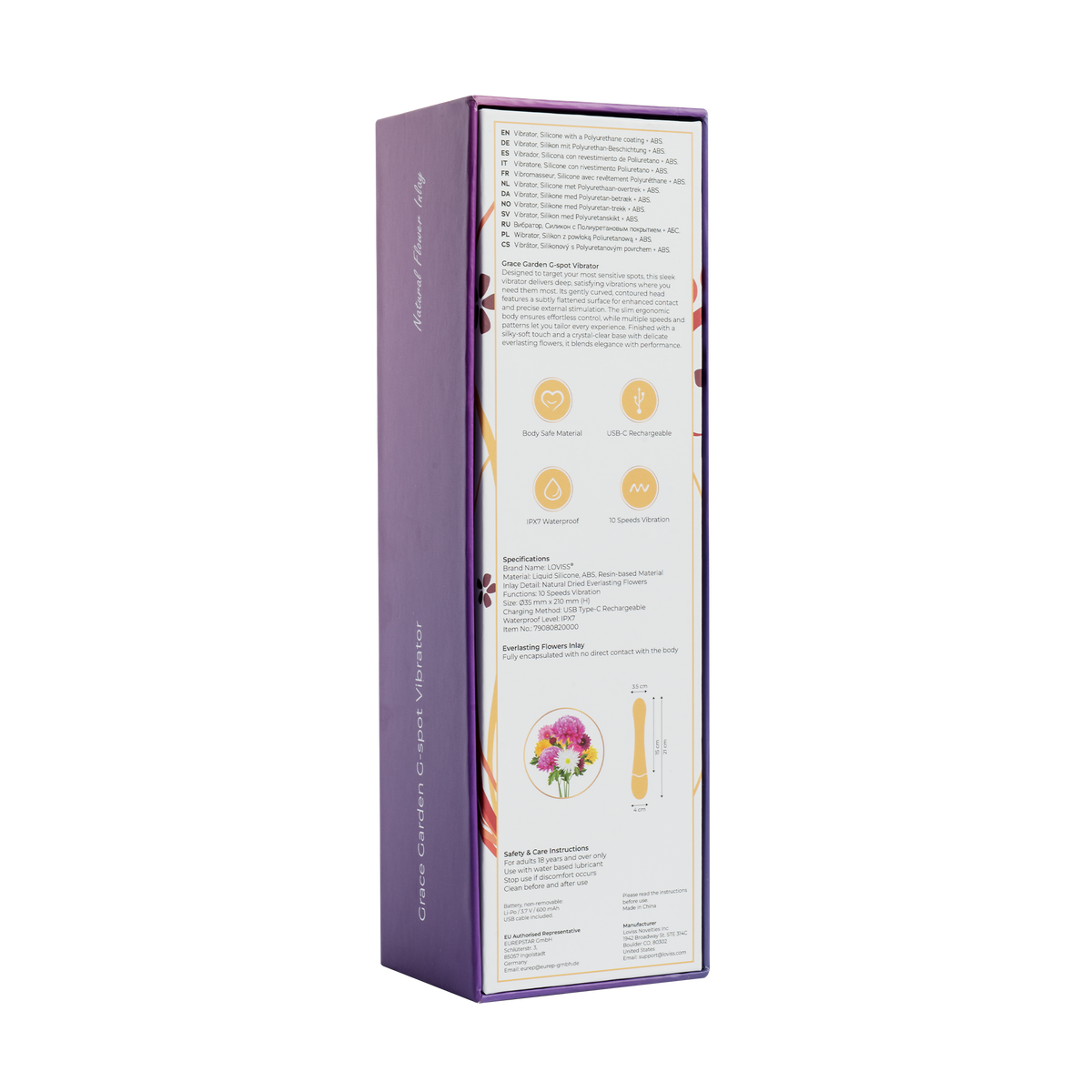 LOVISS Grace G-Spot Vibrator – Zwart
