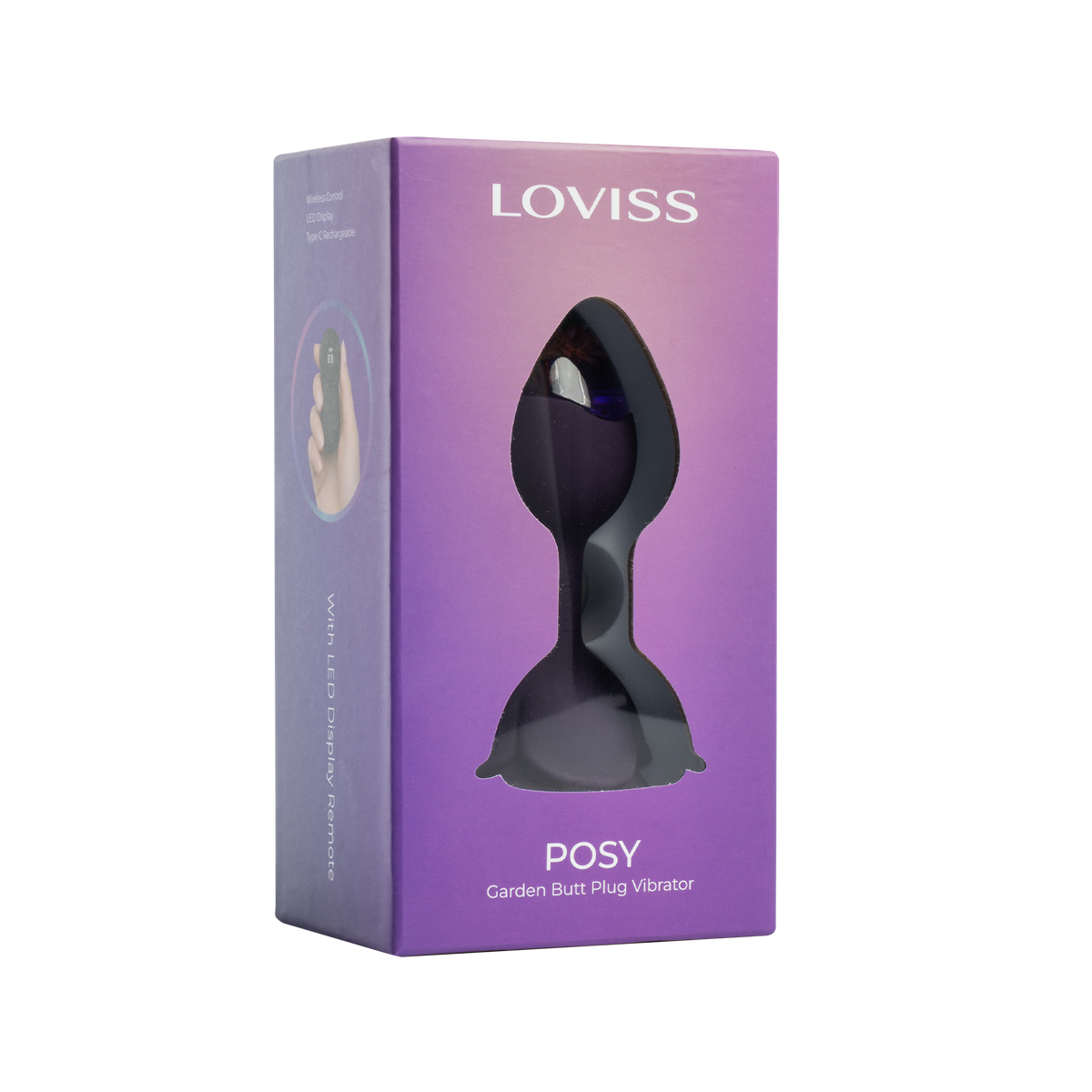 LOVISS Posy – Vibrerende Buttplug met Afstandsbediening | Paars