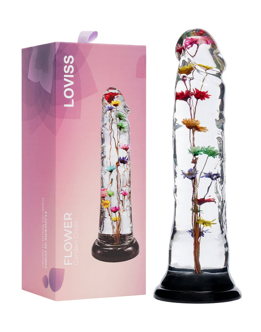 LOVISS Helichrysum – Transparante Bloemen Dildo met Textuur