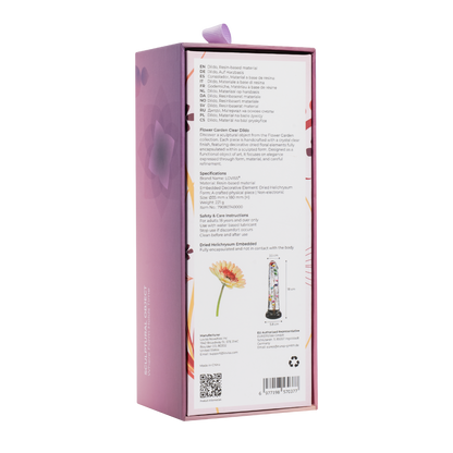 LOVISS Helichrysum – Transparante Bloemen Dildo met Textuur