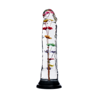 LOVISS Helichrysum – Transparante Bloemen Dildo met Textuur