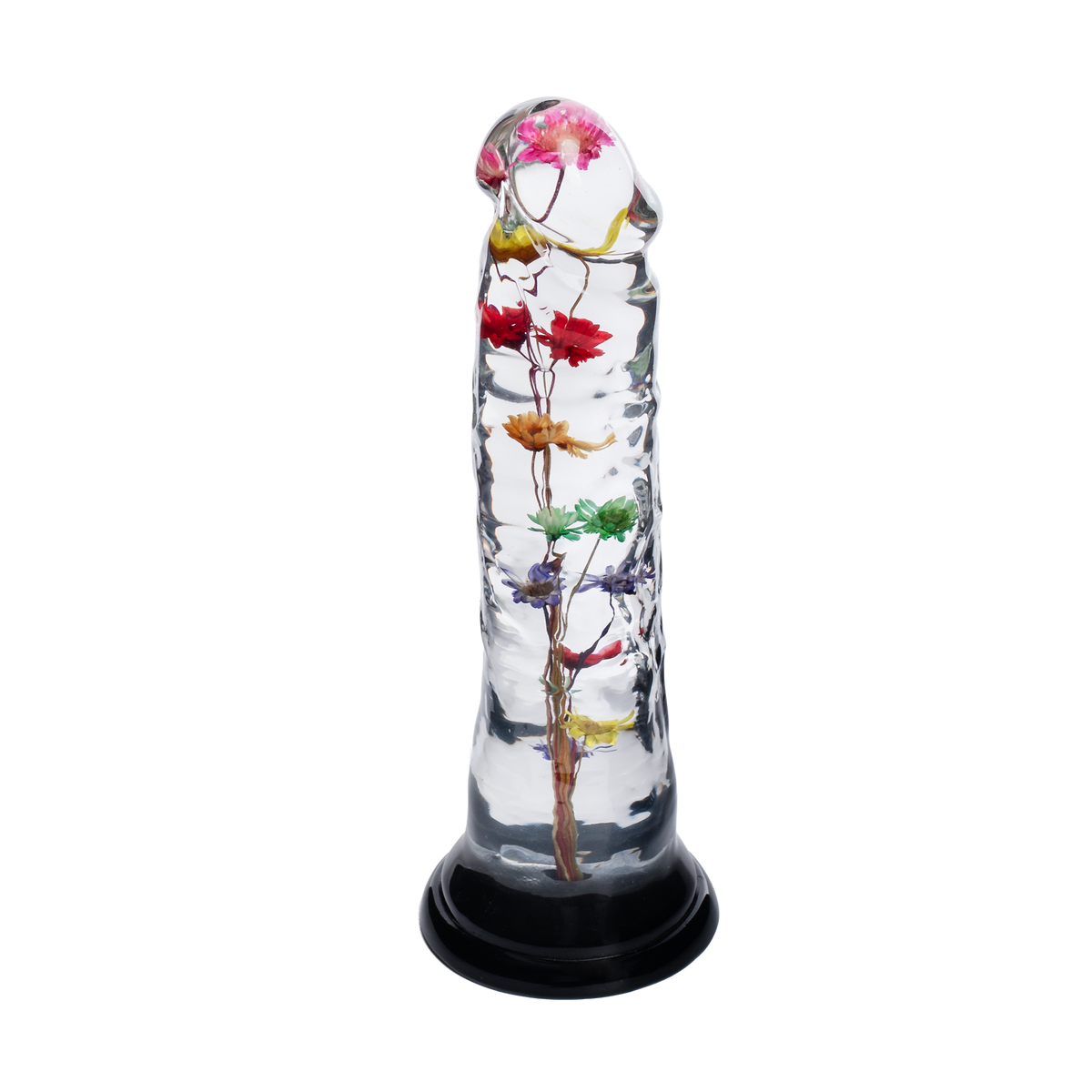 LOVISS Helichrysum – Transparante Bloemen Dildo met Textuur