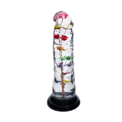 LOVISS Helichrysum – Transparante Bloemen Dildo met Textuur