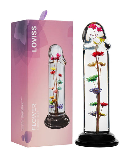 LOVISS Helichrysum Garden Flower Dildo – Transparant & Glad