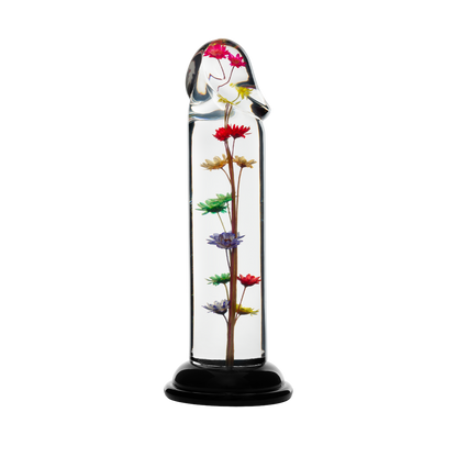 LOVISS Helichrysum Garden Flower Dildo – Transparant & Glad