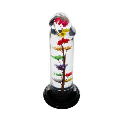 LOVISS Helichrysum Garden Flower Dildo – Transparant & Glad