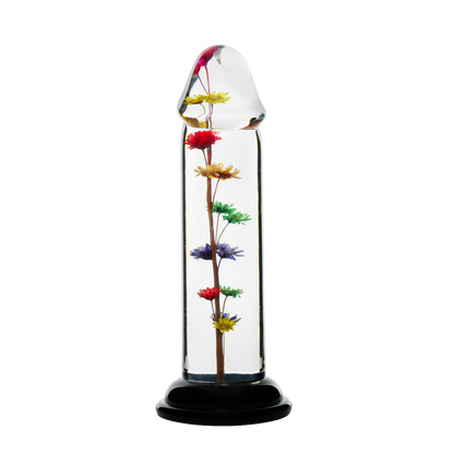 LOVISS Helichrysum Garden Flower Dildo – Transparant & Glad