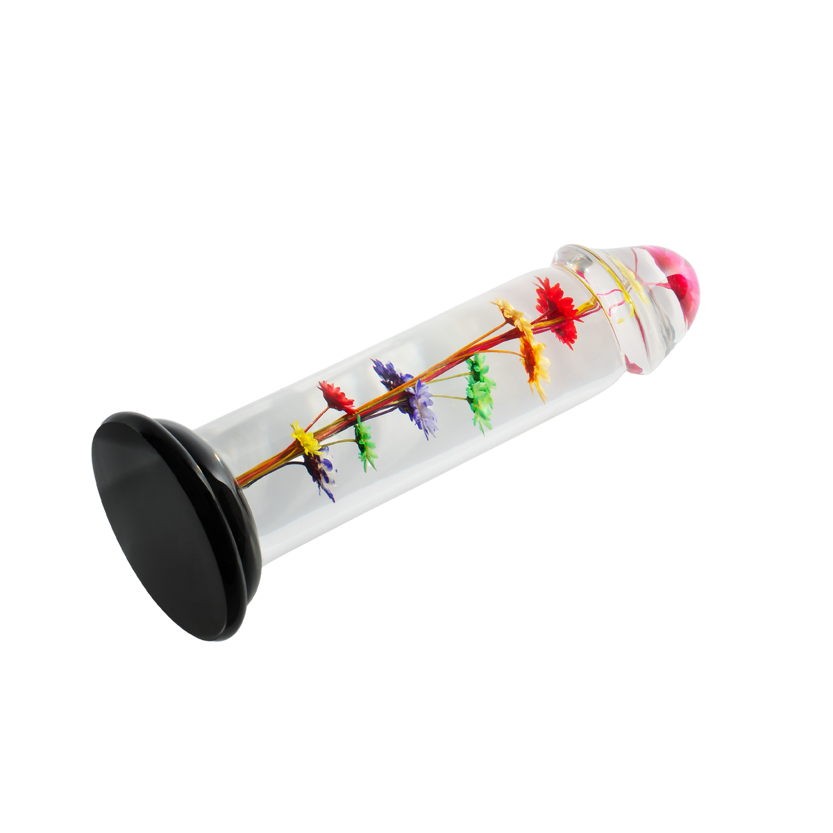 LOVISS Helichrysum Garden Flower Dildo – Transparant & Glad