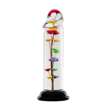 LOVISS Helichrysum Garden Flower Dildo – Transparant & Glad