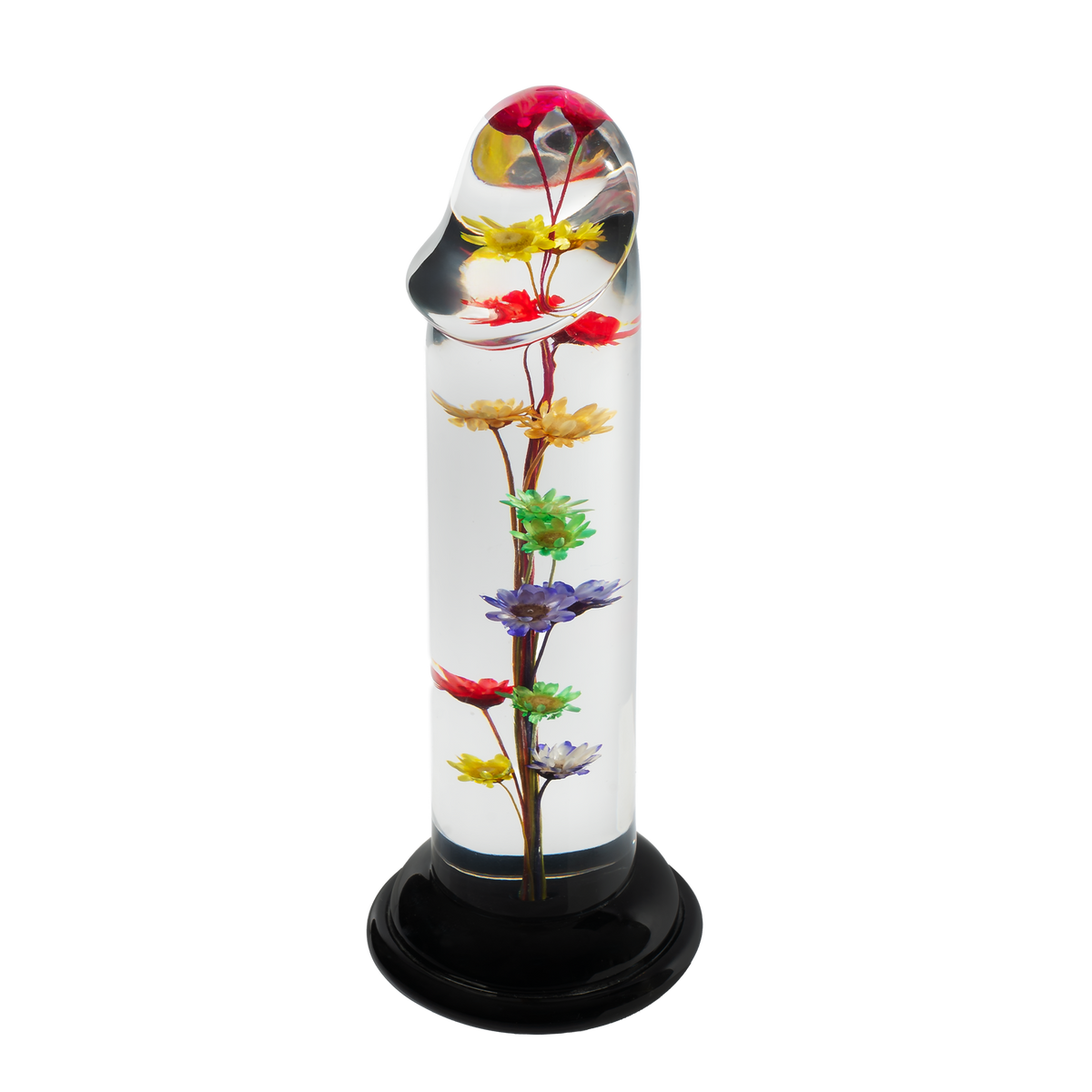 LOVISS Helichrysum Garden Flower Dildo – Transparant & Glad
