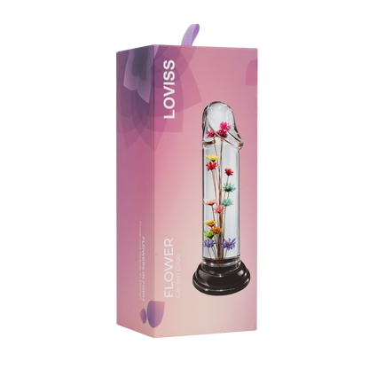 LOVISS Helichrysum Garden Flower Dildo – Transparant & Glad