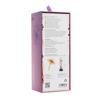 LOVISS Helichrysum Garden Flower Dildo – Transparant & Glad