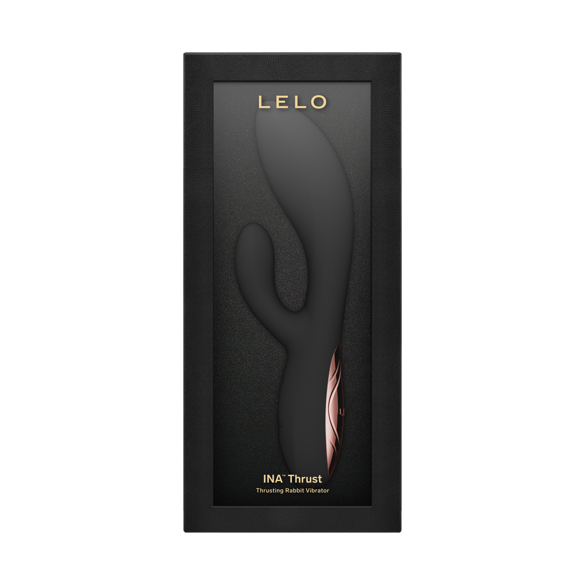LELO - Ina Thrust - Rabbit-vibrator met stootbeweging - Zwart