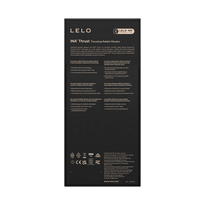 LELO - Ina Thrust - Rabbit-vibrator met stootbeweging - Zwart