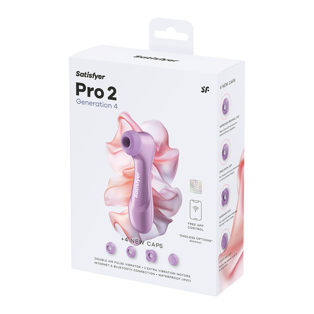 Satisfyer Pro 2 Generation 4 – Luchtdrukstimulator met Dubbele Vibratie en App-bediening – Serene Blue