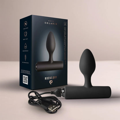 Rocks-Off Nova Solaris – Slanke prostaatvibrator – Zwart