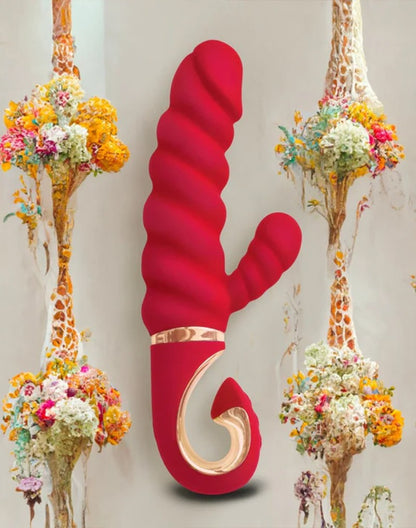 Gvibe GCandy Mini Rabbit Vibrator – Geribbeld & Krachtig – Rood