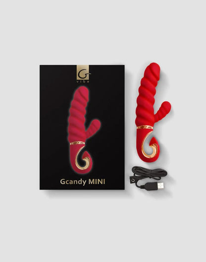 Gvibe GCandy Mini Rabbit Vibrator – Geribbeld & Krachtig – Rood