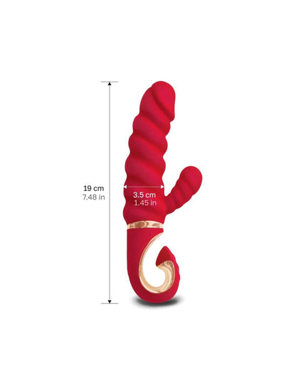 Gvibe GCandy Mini Rabbit Vibrator – Geribbeld & Krachtig – Rood