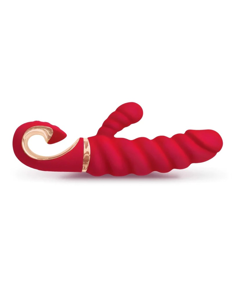 Gvibe GCandy Mini Rabbit Vibrator – Geribbeld & Krachtig – Rood