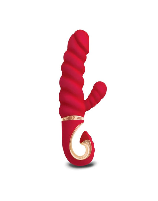 Gvibe GCandy Mini Rabbit Vibrator – Geribbeld & Krachtig – Rood