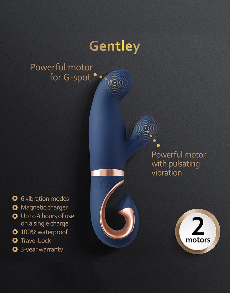 Gvibe Gentley Rabbit Vibrator – Blauw & Goud