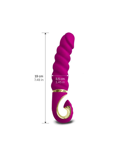 Gvibe GJack Mini – Geribbelde Vibrator in Fuchsia