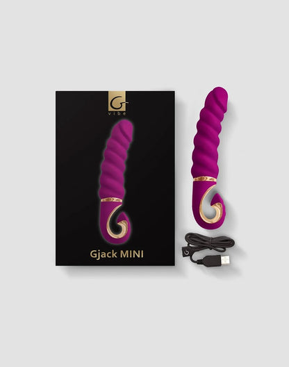 Gvibe GJack Mini – Geribbelde Vibrator in Fuchsia
