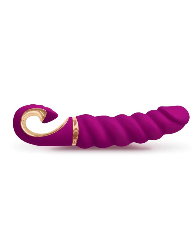 Gvibe GJack Mini – Geribbelde Vibrator in Fuchsia