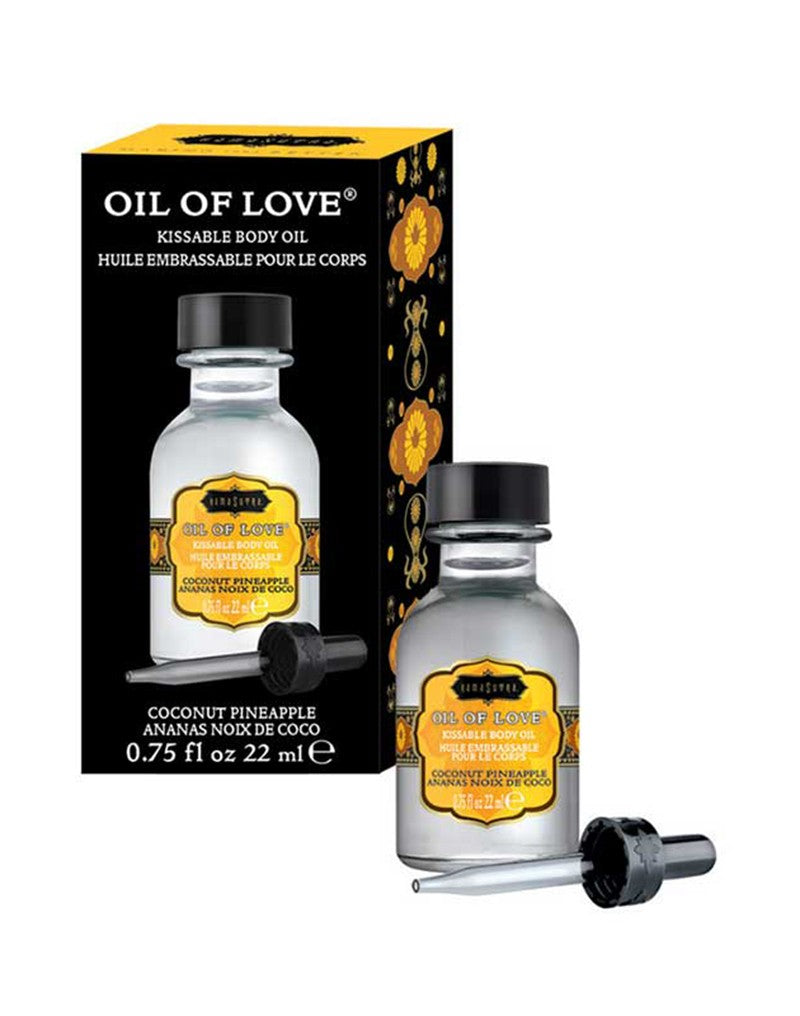 KamaSutra Oil of Love – Kusbare Verwarmende Lichaamsolie Coconut Pineapple 22 ml