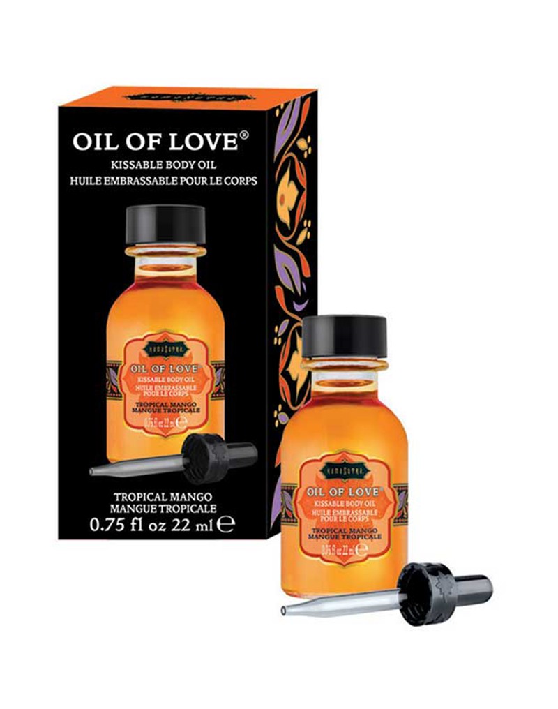Kama Sutra Oil of Love – Kusbare Verwarmende Lichaamsolie Tropical Mango 22 ml