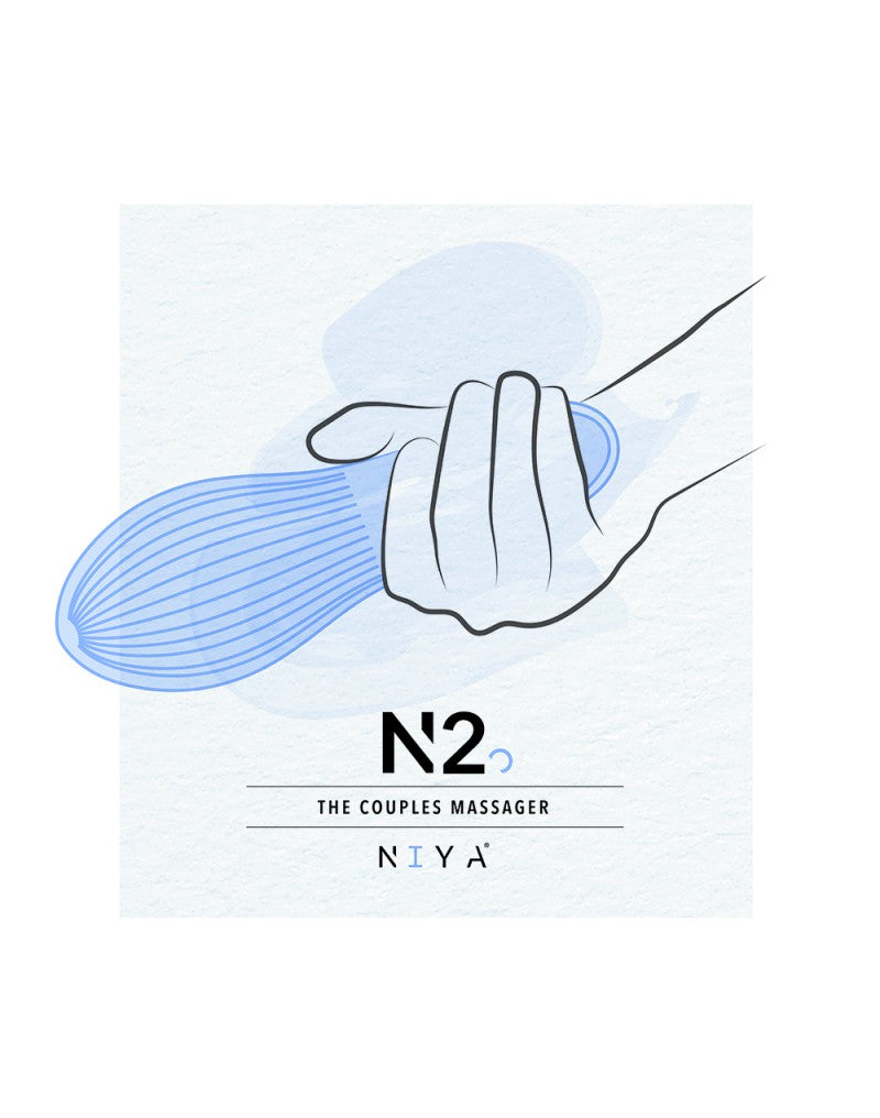 NIYA 2 Couple Massager – Lichtblauw