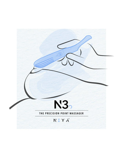 NIYA 3 Vingervibrator – Lichtblauw